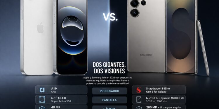 iPhone vs. Samsung en 2026: dos visiones distintas del mejor smartphone