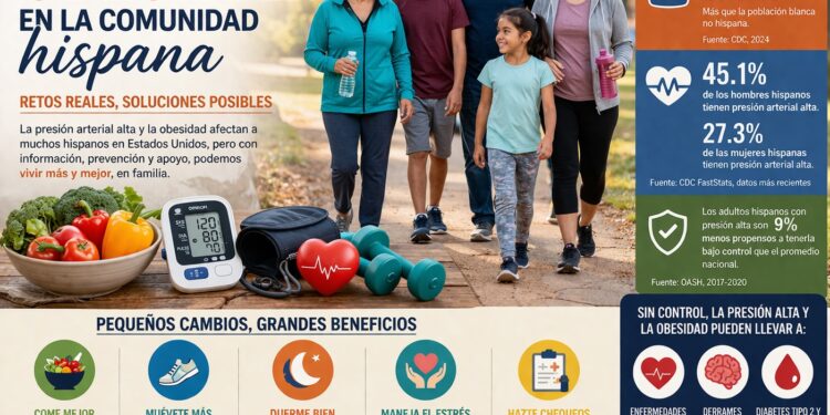 Presión alta y obesidad en la comunidad hispana: una conversación urgente sobre salud, prevención y acceso