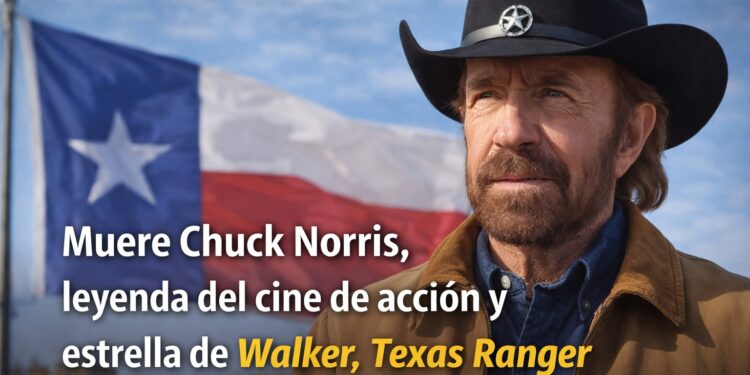 Muere Chuck Norris, leyenda del cine de acción y estrella de Walker, Texas Ranger