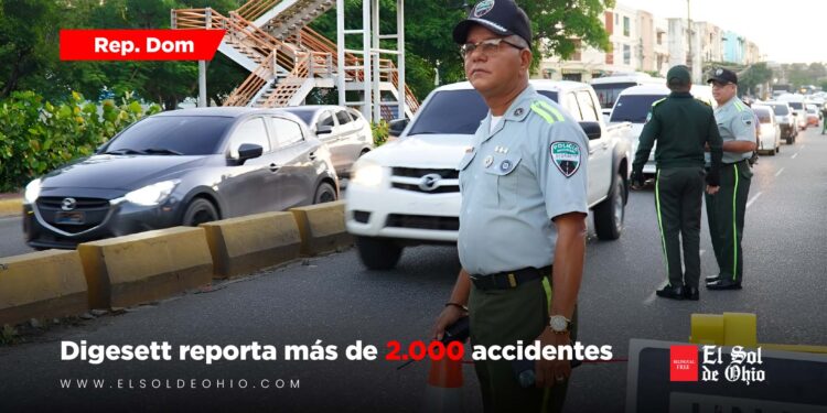 Digesett reporta más de 2.000 accidentes en carreteras dominicanas